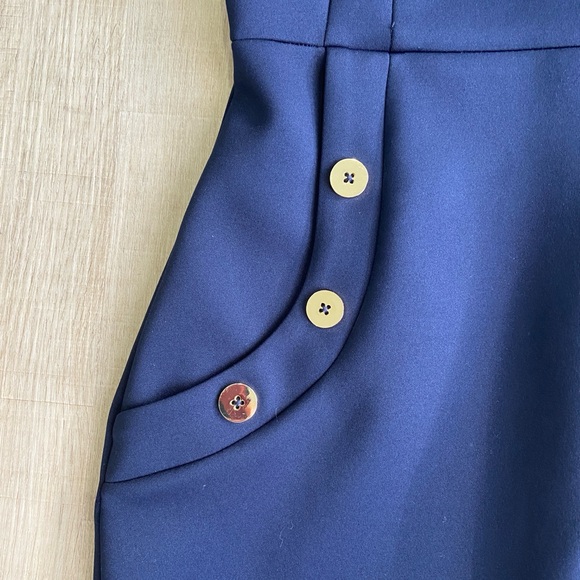 Calvin Klein Navy Blue Stretch Sheath Dress – Size 2 - Picture 8 of 9